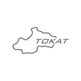 Tokat Harita Araba Sticker 17x17 Cm Gri