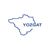Yozgat Harita Araba Sticker 17x17 Cm Mavi