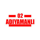 02 Adıyamanlı Araba Sticker 17x17 Cm Kırmızı