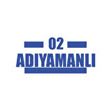 02 Adıyamanlı Araba Sticker 17x17 Cm Mavi