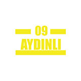 09 Aydınlı Araba Sticker 17x17 Cm Sarı
