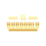 15 Burdurlu Araba Sticker 17x17 Cm Gold
