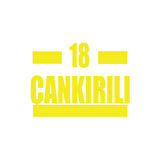 18 Çankırılı Araba Sticker 17x17 Cm Sarı