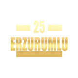 25 Erzurumlu Araba Sticker 17x17 Cm Gold