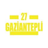 27 Gaziantepli Araba Sticker 17x17 Cm Sarı