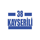 38 Kayserli Araba Sticker 17x17 Cm Mavi