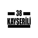 38 Kayserli Araba Sticker 17x17 Cm Siyah
