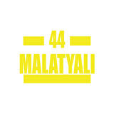 44 Malatyalı Araba Sticker 17x17 Cm Sarı