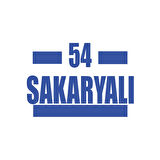 54 Sakaryalı Araba Sticker 17x17 Cm Mavi