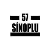 57 Sinoplu Araba Sticker 17x17 Cm Siyah