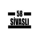 58 Sivaslı Araba Sticker 17x17 Cm Siyah