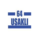64 Uşaklı Araba Sticker 17x17 Cm Mavi