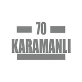 70 Karamanlı Araba Sticker 17x17 Cm Gri