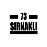 73 Şırnaklı Araba Sticker 17x17 Cm Siyah