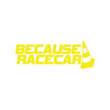 Because Race Car Araba Sticker 17x17 Cm Sarı