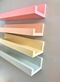 Rainbow 4lü Bebek ve Çocuk odası duvar rafı 