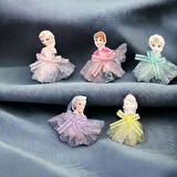 Elsa Figürlü Mavi Renk 4 CM Pens Toka