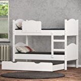 Garaj Home Nefes Yavrulu Merdivenli Ayrılabilen 90x190 Ranza -