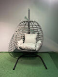 Beauty Sleep Antrasit Renk Fındık Rattan Salıncak