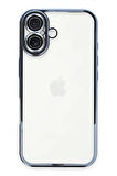 Iphone 16 Plus Uyumlu Kenarları Renkli Şeffaf Dayanıklı Kılıf