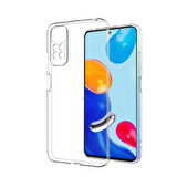 Xiaomi Redmi Note 11S Kılıf Şeffaf İnce Esnek Silikon Kılıf Zipax-Süper