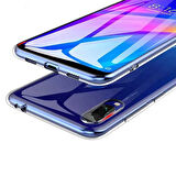 Xiaomi Redmi Note 7 Kılıf Şeffaf İnce Esnek Silikon Kılıf Zipax-Süper