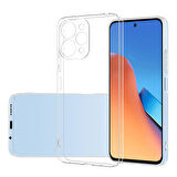 Xiaomi Redmi 12 Kılıf Şeffaf İnce Esnek Silikon Kılıf Zipax-Süper