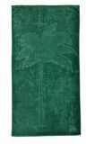 Red Palm Doğa Dostu %100 Pamuk Yeşil Plaj Havlusu 90 x 160 Cm - Banyo Havlusu