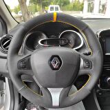 Renault Clio 4 FAZ 1 2014-2017 Araca Özel Direksiyon Kılıfı (Makyajlı Kasalara Uyumlu Değildir)