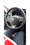 Renault Megane 4 Noktalı Düz Model Araca Özel Direksiyon Kılıfı