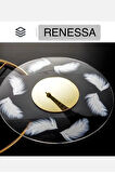 Renessa Exclusive ( Quartz Mekanizmalı ) Özel Seri Dekoratif Metal Ahşap Duvar Saati