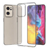Oppo Reno 7 4G Kılıf Şeffaf İnce Esnek Silikon Kılıf Zipax-Süper