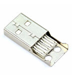4 PİN USB ERKEK SOKET PLASTİK KAPAKLI BAĞLANTI