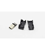 5 Pin Mini Usb Plastik Kapaklı Konnektör