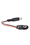 9v Pil Başlığı 9 Volt Dişi Pil Soketli Erkek Jaklı Kablo