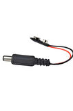 9v Pil Başlığı 9 Volt Dişi Pil Soketli Erkek Jaklı Kablo