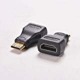 Mini Hdmi to Hdmi Çevirici Dönüştürücü Adaptör Foto Makinesi,Projeksiyon,SLR Kamera,Tablet Uyumlu