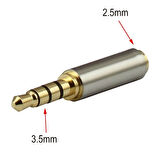 3.5mm Erkek To 2.5mm Dişi Kulaklık Çevirici Jack