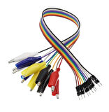 30cm 10 Pin Krokodil - Jumper Kablo (Erkek)