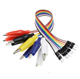 30cm 10 Pin Krokodil - Jumper Kablo (Erkek)