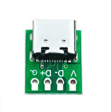 USB Type C 4 Pin DIP Çevirici Pcb Usb Dip Adaptör Kart