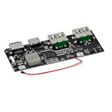Çift Usb 5V 22.5W Ledli Micro Type-C Powerbank Modülü