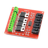 4 Kanal Mosfet Sürücü Modül Pwm Hız Kontrol Motor Selenoid Valf Anahtar Led Lamba Dimmer
