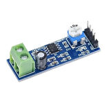 LM386 Ses Kuvvetlendirici Modül DC 5V / 12V Mono Ayarlanabilir Ses Yükseltici Mikrofon Amfi