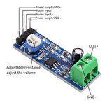 LM386 Ses Kuvvetlendirici Modül DC 5V / 12V Mono Ayarlanabilir Ses Yükseltici Mikrofon Amfi