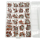 1200 Adet 2pF/100nF Seramik Mercimek Kondansatör Seti 24 Farklı Değerde - Kutulu