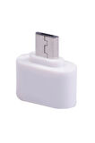 Mikro Usb Host Otg Dönüştürücü Çevirici Adaptör Beyaz