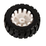 N20 Tekerlek 43X18 mm Kauçuk – 3 mm D Şaftlı Motor Uyumlu