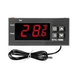 STC-1000 Sıcaklık Termostatı 12V 10A  Isıtıcı Soğutucu Dijital Ekran 10K Ntc Sıcaklık Sensörü Kuluçka Akvaryum