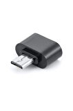Mikro Usb Host Otg Dönüştürücü Çevirici Adaptör Siyah